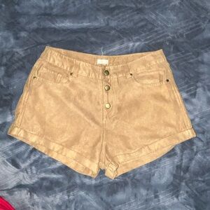 Hollister High Waist Tan Women's Shorts